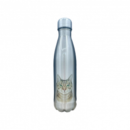 Thermoflasche 500ml – Edelstahl – Katze