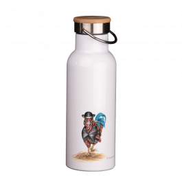 Thermoflasche mit Bambusdeckel 500 ml – Bollenhut Hahn
