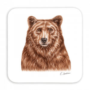Untersetzer 9x9 - Bär