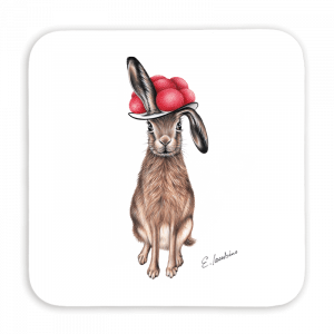Untersetzer 9x9 - Bollenhut Hase