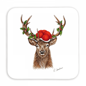 Untersetzer 9x9 - Bollenhut Hirsch