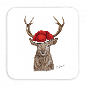 Untersetzer 9x9 - Bollenhut Hirsch 2