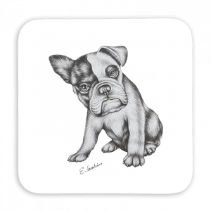 Untersetzer 9x9 - Bulldogge