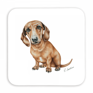 Untersetzer 9x9 - Dackel