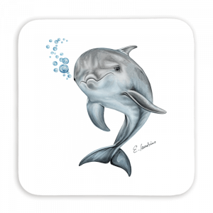 Untersetzer 9x9 - Delfin