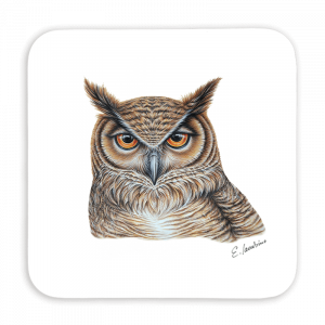 Untersetzer 9x9 - Eule