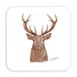 Untersetzer 9x9 - Hirsch