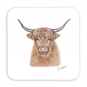 Untersetzer 9x9 - Hochlandrind