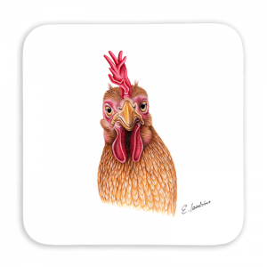 Untersetzer 9x9 - Huhn
