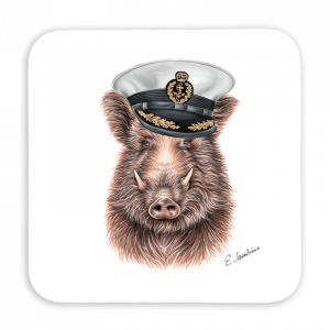 Untersetzer 9x9 - Kapitän Keiler