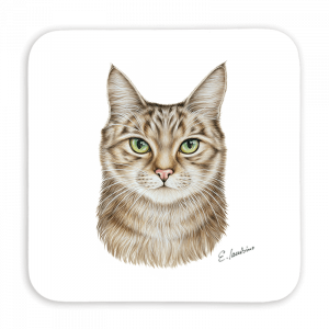 Untersetzer 9x9 - Katze