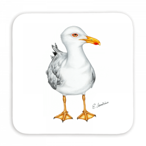 Untersetzer 9x9 - Möwe