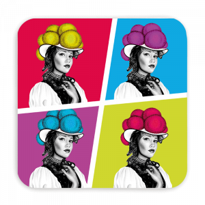 Untersetzer 9x9 - Pop Up Schwarzwaldmädel