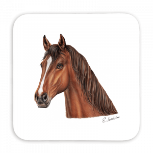 Untersetzer 9x9 - Pferd