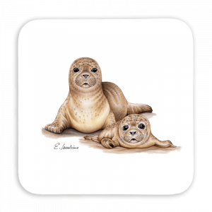 Untersetzer 9x9 - Robben