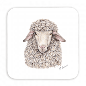 Untersetzer 9x9 - Schaf