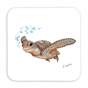 Untersetzer 9x9 - Schildkröte