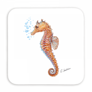 Untersetzer 9x9 - Seepferdchen