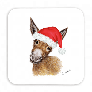 Untersetzer 9x9 - Weihnachtsesel