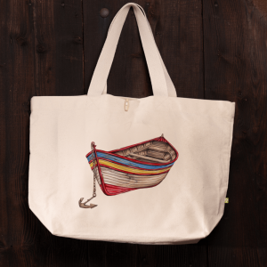 Strandtasche - Holzboot