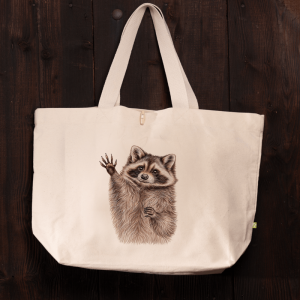 Strandtasche Waschbär