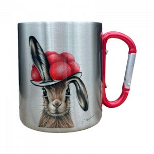 Edelstahltasse - Bollenhut Hase