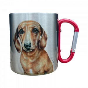 Edelstahltasse - Dackel