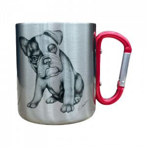Edelstahltasse - Bulldogge