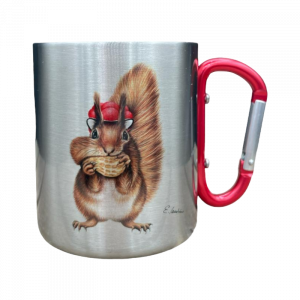 Edelstahltasse - Bollenhut Eichhörnchen