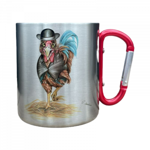 Edelstahltasse - Hahn