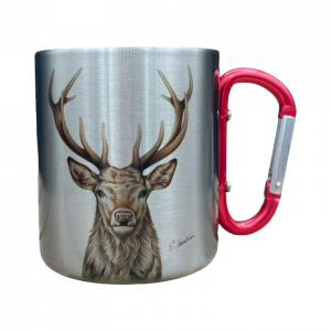 Edelstahltasse - Hirsch