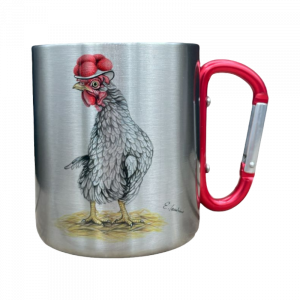 Edelstahltasse - Bollenhut Huhn