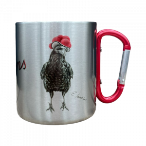 Edelstahltasse - Bollenhut Rabe meins