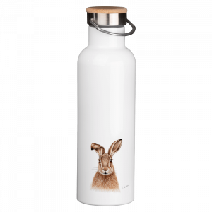 Thermoflasche mit Bambusdeckel - Hase