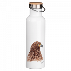Thermoflasche mit Bambusdeckel - Steinadler
