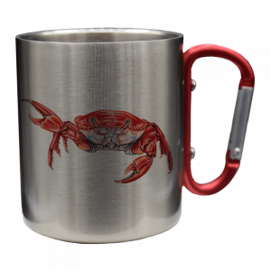 Edelstahltasse - Krabbe