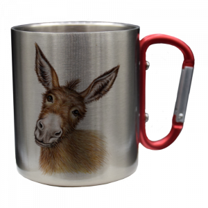 Edelstahltasse - Esel