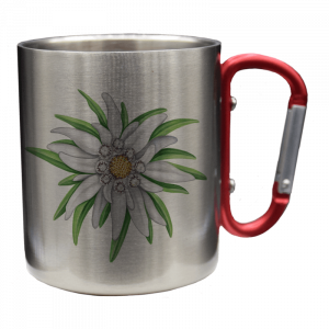 Edelstahltasse - Edelweiss