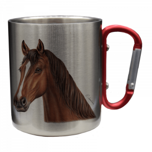 Edelstahltasse - Pferd