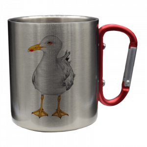 Edelstahltasse - Möwe