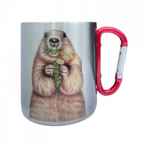 Edelstahltasse - Murmeltier