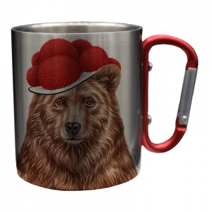 Edelstahltasse - Bollenhut Bär