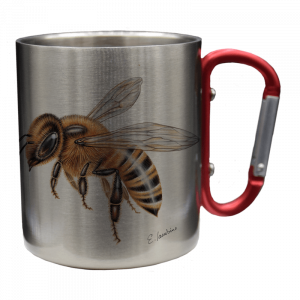 Edelstahltasse - Biene