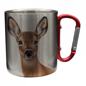 Edelstahltasse - Reh