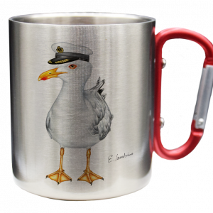 Edelstahltasse - Kapitän Möwe