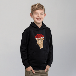Kinder Hoodie - Bollenhut Alpaka