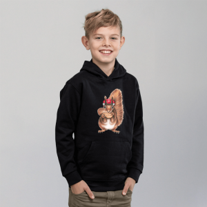 Kinder Hoodie - Bollenhut Eichhörnchen
