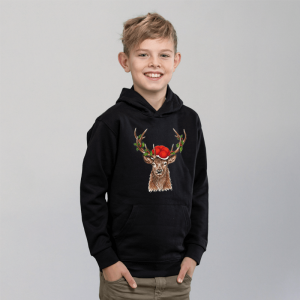 Kinder Hoodie - Bollenhut Hirsch