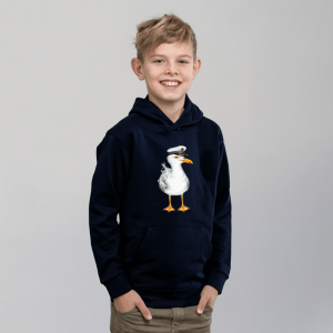 Kinder Hoodie Kapitän Möwe