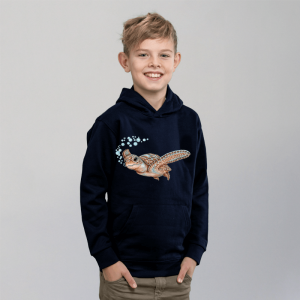 Kinder Hoodie Schildkröte